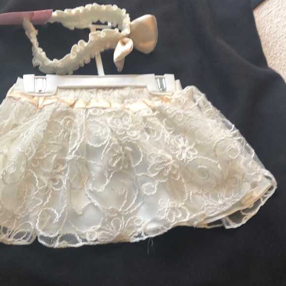 Savana baby outfit skirt headband with onesie - Picture 6 of 9